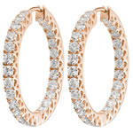 Diamond Hoop Earrings