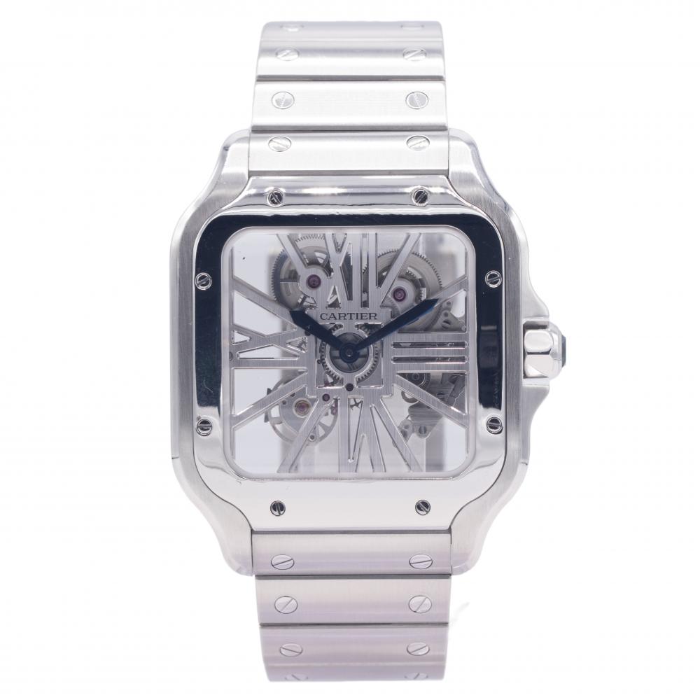 Cartier santos sales 100 xl skeleton