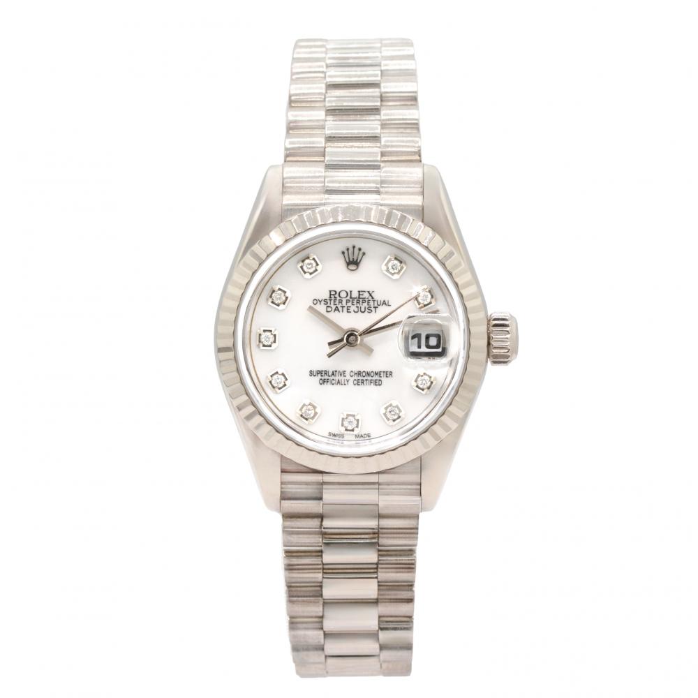 Rolex Date Just 26MM 18 WG Watch