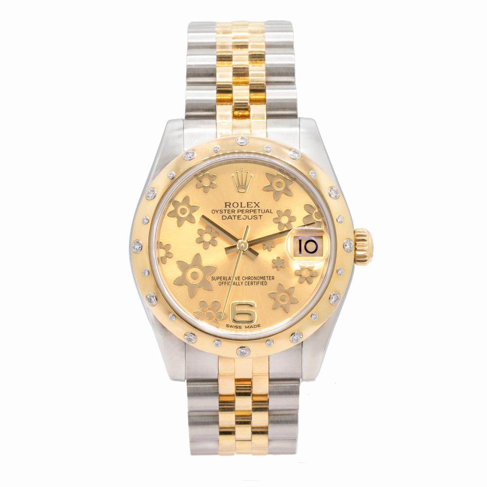 Rolex Datejust Champ Flora Dial 31MM 178343 Two Tone Watch