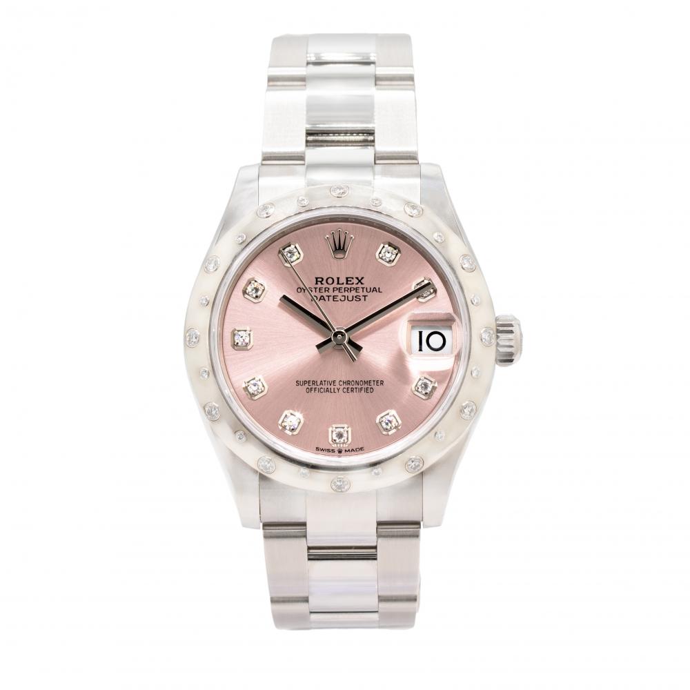 Rolex Datejust Pink Dial 31MM 278344RBR Stainless Steel Watch