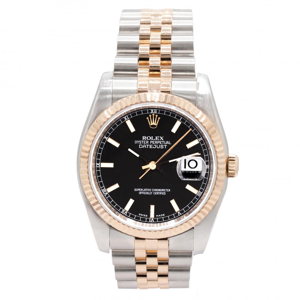Rolex Datejust 36MM 116231 Everose Two Tone Watch