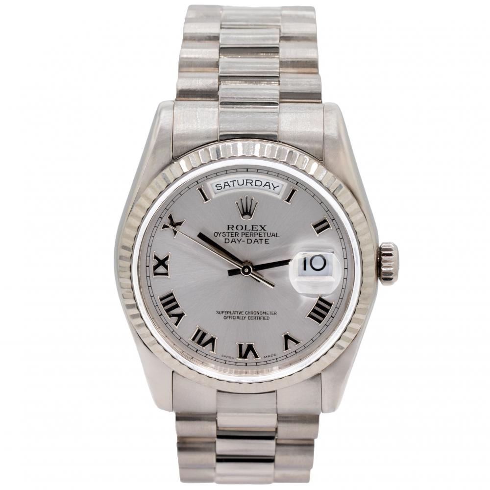 Rolex Day-Date 36MM 118239 18Kt White Gold Watch