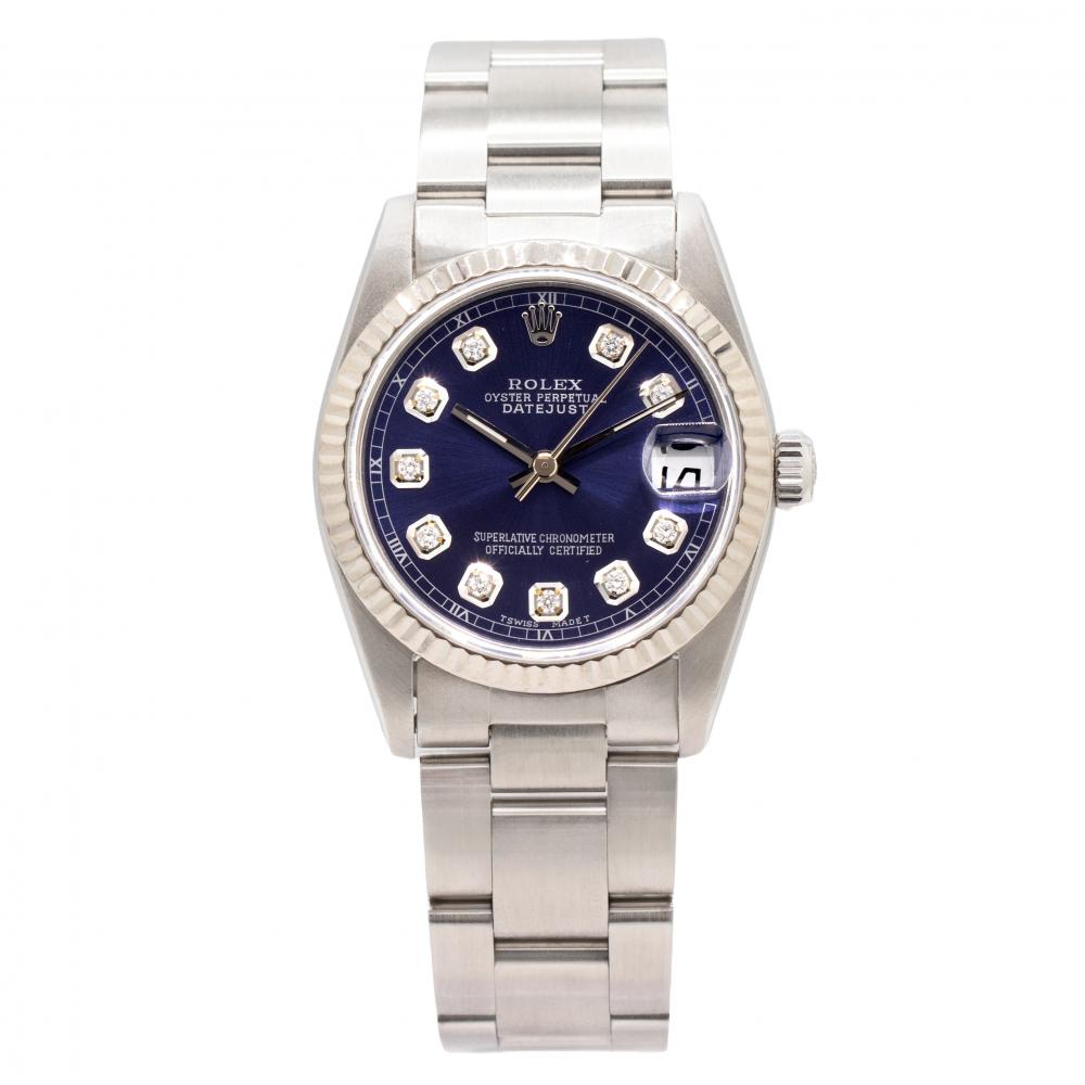 Rolex Datejust Oyster 68274 Blue Diamond DialWatch