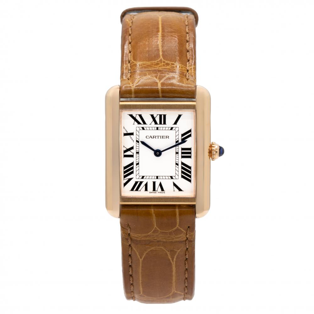 Cartier Tank Solo 31x24.4 W5200024 18KT Rose Gold Watch