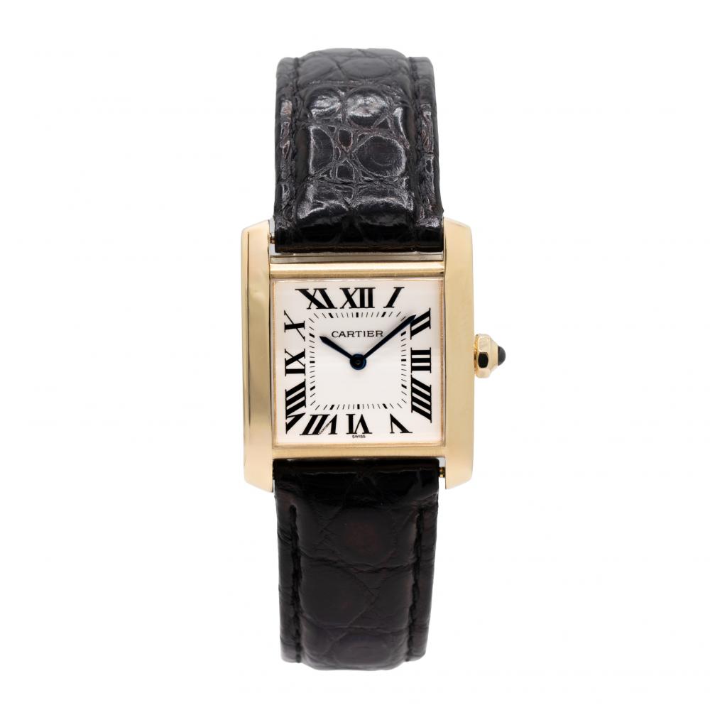 Cartier Tank Francaise 30MM W5000356 18Kt YG Watch