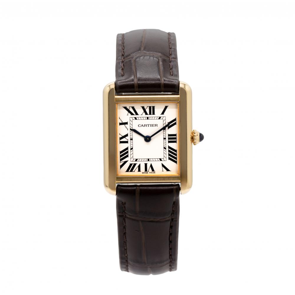 Cartier Tank Solo Small 24mm x 31mm W5200002 18Kt YG Watch