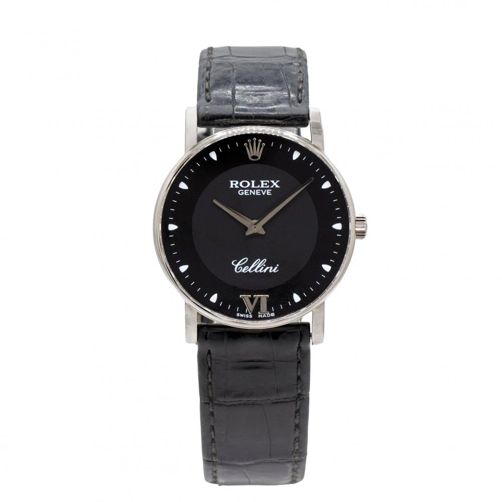 Rolex Cellini 32MM 5115 18Kt White Gold Watch