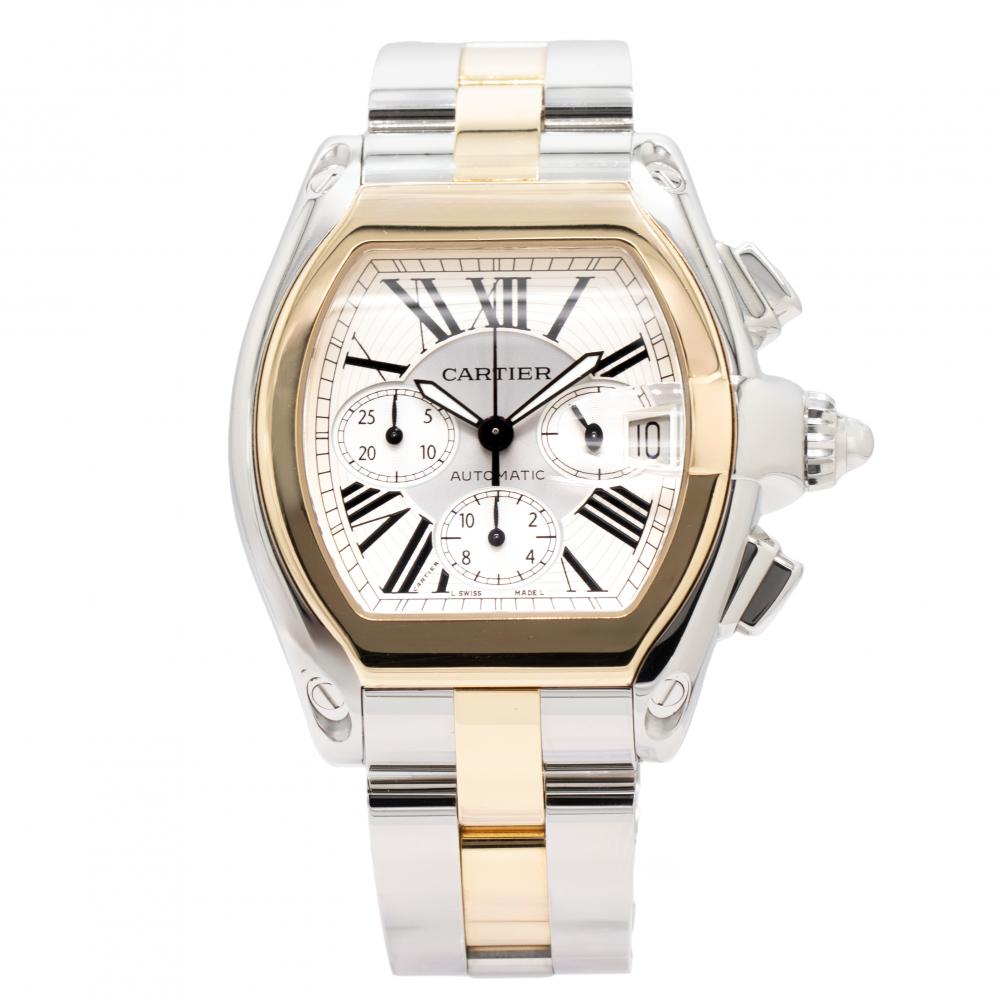 Cartier Roadster XL 43X48 W62027Z1 Two-Tone Watch