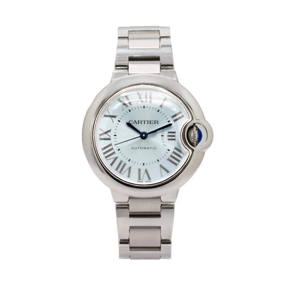 Cartier Ballon Bleu De 33MM WSBB0002 Ice Blue Dial Watch