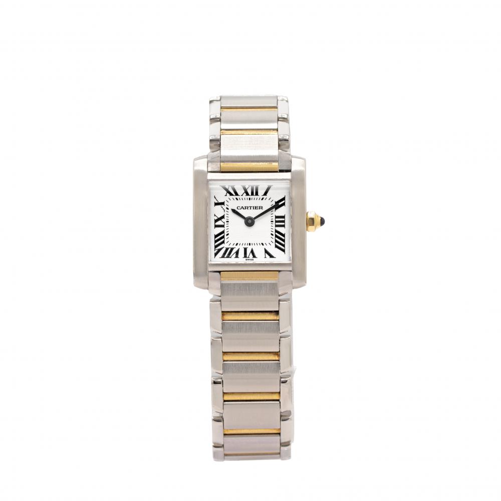 Cartier Tank Française W51007Q4 Small Two Tone Watch