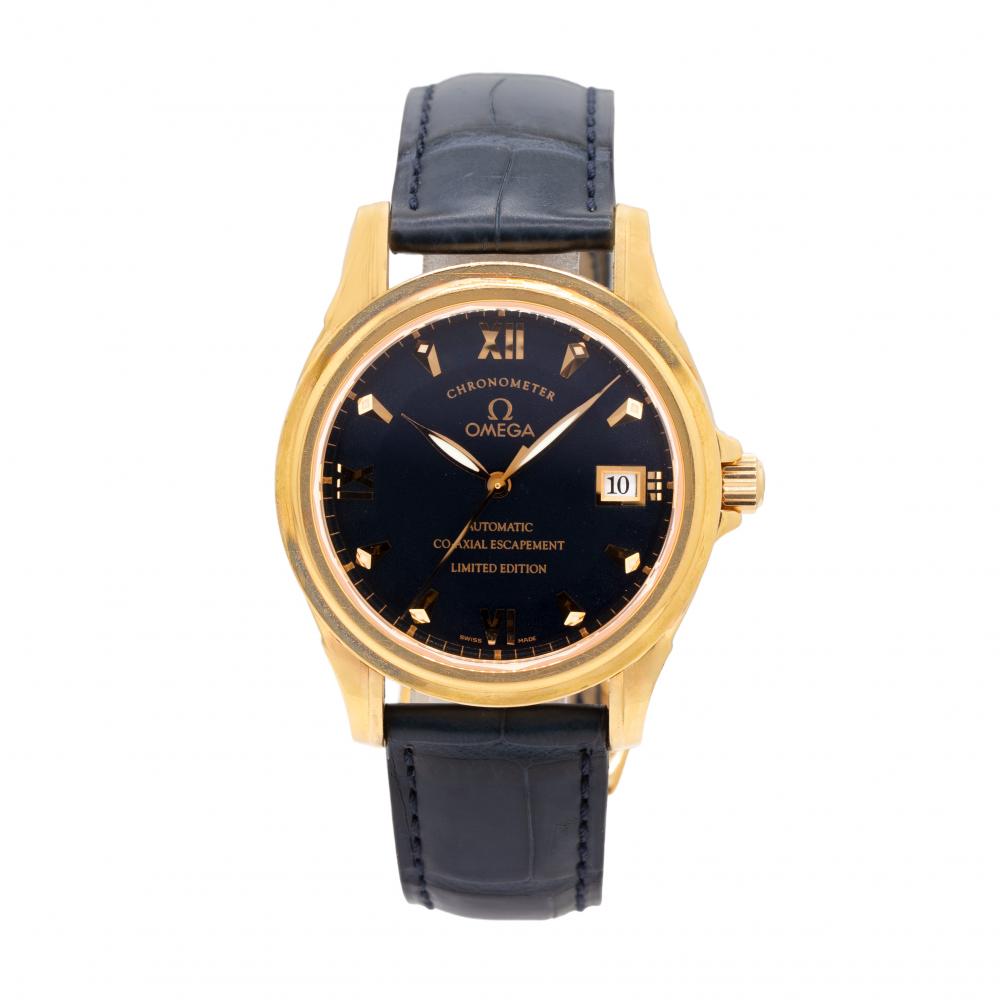 Omega Deville 38MM 59318100 18KT Everose Gold Watch