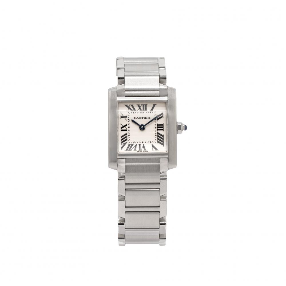 Cartier Tank Small W51008Q3 Stainless Steel Watch