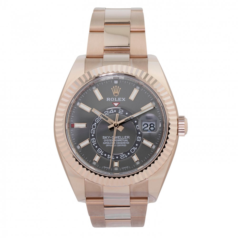 Rolex Skydweller 42MM 326935 18K Rose Gold Watch