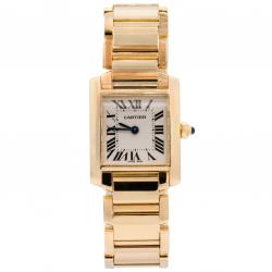 Cartier Tank Francaise Small 18Kt YG 2385 Watch