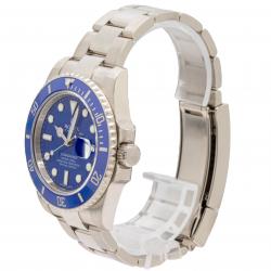 Rolex Submariner "SMURF" 18K White Gold 40MM 116619LB Watch