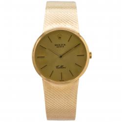Rolex Cellini 18K Yellow Gold 32MM 4112 Watch