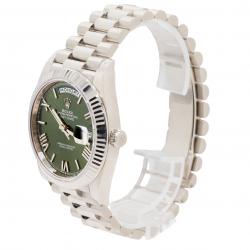 Rolex Day-Date 40MM 228239 Olive Green Dial 18KT WG Watch