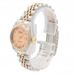 Rolex Datejust Pink Dial 26MM 69173 Two Tone Watch