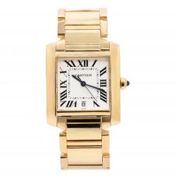 Cartier Tank Francaise Medium W50001R2 18K Yellow Gold Watch