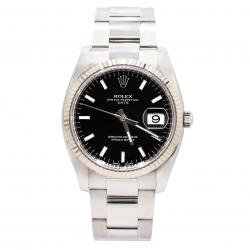 Rolex Date 34MM 115234 Black Dial Watch