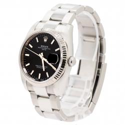 Rolex Date 34MM 115234 Black Dial Watch