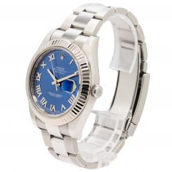 Rolex Datejust Blue Dial 41MM 116334 18KT WG Watch