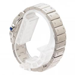 Santos SS Mini Galbee 24 x 35MM W20056D6 Stainless Steel Watch