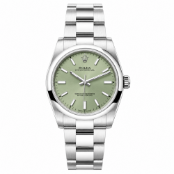 Unworn Rolex Oyster Perpetual Pistachio 34MM 124200 Watch