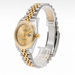 Rolex Datejust 41MM Champange Diamond Dial 126333 18K YG & SS