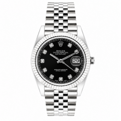 Rolex Datejust 41MM Factory Black Diamond Dial 126334 Watch