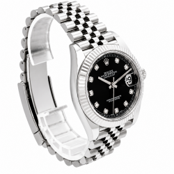 Rolex Datejust 41MM Factory Black Diamond Dial 126334 Watch