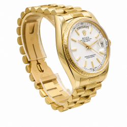 Rolex Day-Date 36MM 18078 18K Yellow Gold Bark Finish Watch