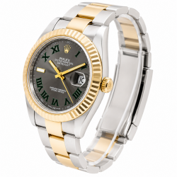 Rolex Datejust II 41MM 116333 "Wimbledon" Slate Grey Dial Watch