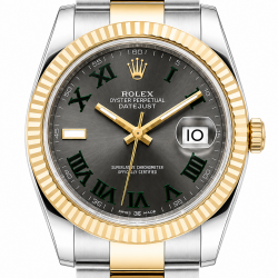 Rolex Datejust II 41MM 116333 "Wimbledon" Slate Grey Dial Watch