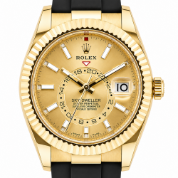 Rolex Sky-Dweller 42MM 326238 Champagne Dial 18K YG Watch
