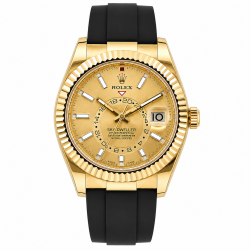Rolex Sky-Dweller 42MM 326238 Champagne Dial 18K YG Watch