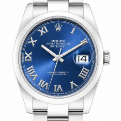 Rolex Datejust 41MM Blue Roman Dial 126300 Stainless Steel Watch